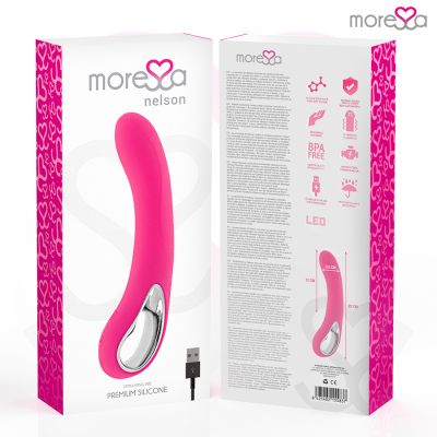 SILICONE PREMIUM MORESSA NELSON RECARREGÁVEL - D-213236 - Dona Pimenta