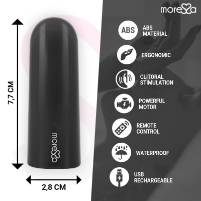 BALA DE CONTROLE REMOTO MORESSA NIX PRETO - D-221130 - Dona Pimenta