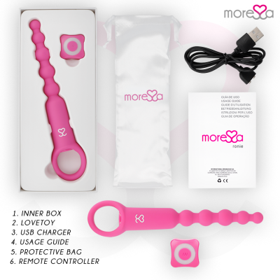 MORESSA RONIE CONTROLE REMOTO ANAL PRAZER ROSA - D-221133 - Dona Pimenta