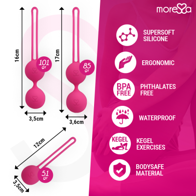 CONJUNTO MORESSA OSIAN PREMIUM SILICONE ROSA - D-213247 - Dona Pimenta