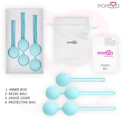MORESSA OSIAN SET TURQUESA DE SILICONE PREMIUM - D-213249 - Dona Pimenta