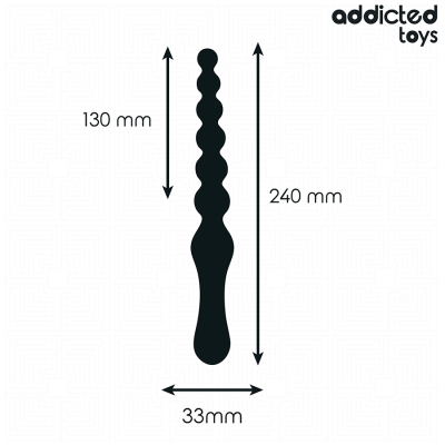 ADDICTED TOYS - MASSAGEADOR ANAL 24 CM - D-242881 - Dona Pimenta