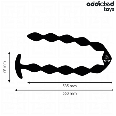 ADDICTED TOYS - PLUG ANAL EXTRA LONGO - D-242882 - Dona Pimenta