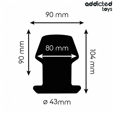 ADDICTED TOYS - PLUG ANAL EXTREMO OCO TAMANHO L 10,4 CM - D-242848 - Dona Pimenta