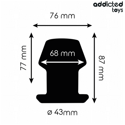ADDICTED TOYS - PLUG ANAL EXTREMO OCO TAMANHO M 8,7 CM - D-242849 - Dona Pimenta
