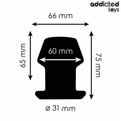 ADDICTED TOYS - PLUG ANAL EXTREMO OCO TAMANHO S 7,5 CM - D-242850 - Dona Pimenta