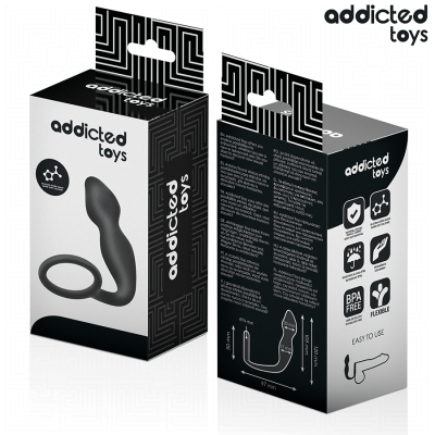 ADDICTED TOYS - PLUG ANAL COM ANEL MODELO 2 - D-242874 - Dona Pimenta