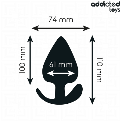 ADDICTED TOYS - PLUG ANAL TAMANHO XXL 11 CM - D-242838 - Dona Pimenta