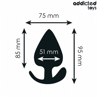 ADDICTED TOYS - PLUG ANAL TAMANHO XL 9.5 CM - D-242839 - Dona Pimenta