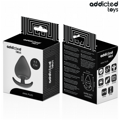 ADDICTED TOYS - PLUG ANAL TAMANHO XL 9.5 CM - D-242839 - Dona Pimenta