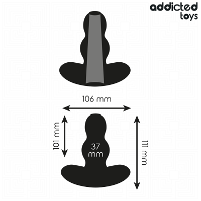 ADDICTED TOYS - PLUG ANAL OCO TAMANHO L 11,1 CM - D-242845 - Dona Pimenta