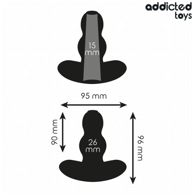 ADDICTED TOYS - PLUG ANAL OCO TAMANHO M 9,6 CM - D-242846 - Dona Pimenta