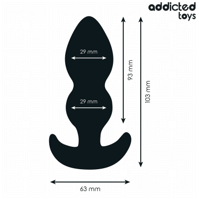 ADDICTED TOYS - PLUG ANAL TAMANHO S 10,3 CM - D-242868 - Dona Pimenta