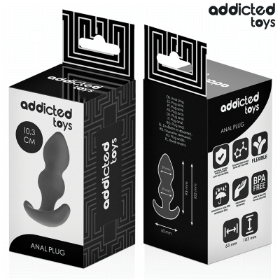 ADDICTED TOYS - PLUG ANAL TAMANHO S 10,3 CM - D-242868 - Dona Pimenta