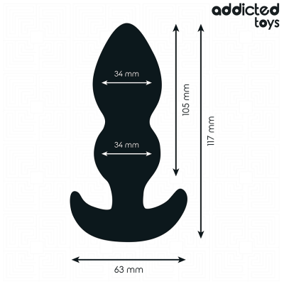 ADDICTED TOYS - PLUG ANAL TAMANHO L 11,7 CM - D-242869 - Dona Pimenta