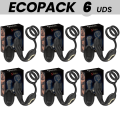 ECOPACKS 6 UNIDADES - IBIZA WIGGLE PLUG ANAL GIRATÃRIO COM CONTROLE REMOTO, VIBRAÇÃO PERINEAL E ANÉIS PARA AUMENTO DO PÉNIS - D-