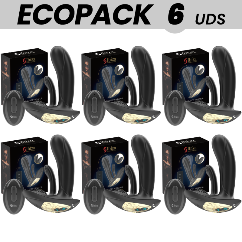 ECOPACKS 6 UNIDADES - VIBRADOR VESTÃVEL IBIZA COM ESTIMULAÇÃO DO PONTO G E CLITÓRIS COM CONTROLE REMOTO - D-244387 - Dona Piment