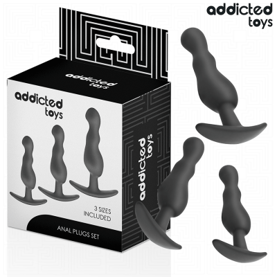 ADDICTED TOYS - CONJUNTO DE 3 PLUG ANAL MODELO 1 - D-242830 - Dona Pimenta