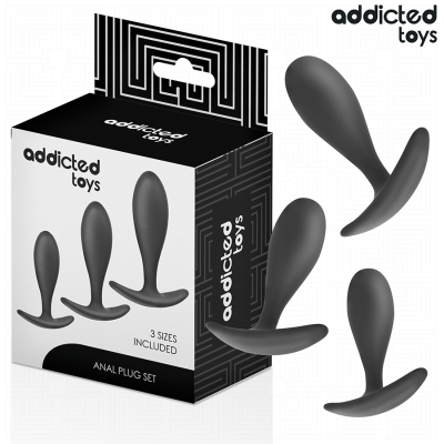 ADDICTED TOYS - CONJUNTO DE 3 PLUG ANAL MODELO 2 - D-242831 - Dona Pimenta