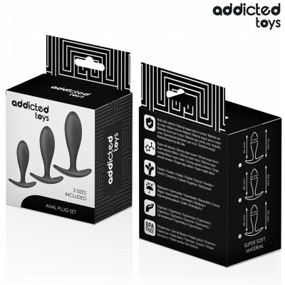 ADDICTED TOYS - CONJUNTO DE 3 PLUG ANAL MODELO 2 - D-242831 - Dona Pimenta