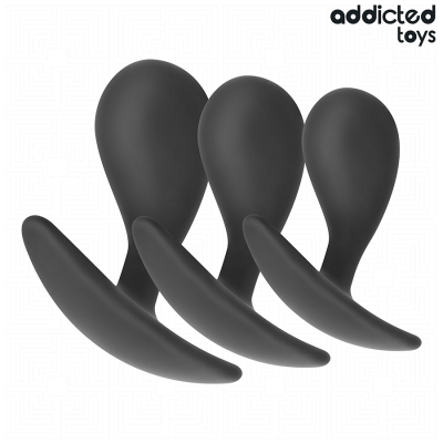 ADDICTED TOYS - CONJUNTO DE 3 PLUG ANAL MODELO 3 - D-242832 - Dona Pimenta