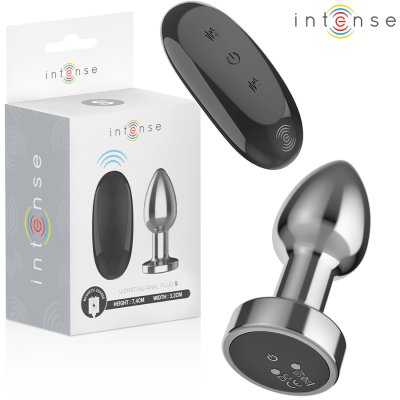INTENSE - PLUG ANAL 10 VIBRAÇÕES METAL COM CONTROLE REMOTO S - D-243387 - Dona Pimenta