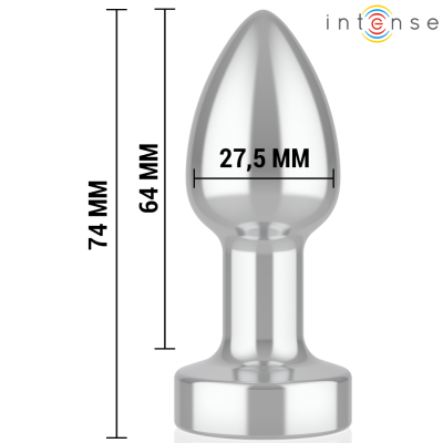 INTENSE - PLUG ANAL 10 VIBRAÇÕES METAL COM CONTROLE REMOTO S - D-243387 - Dona Pimenta