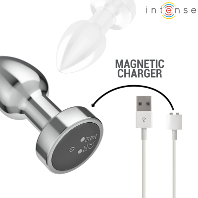 INTENSE - PLUG ANAL 10 VIBRAÇÕES METAL COM CONTROLE REMOTO S - D-243387 - Dona Pimenta