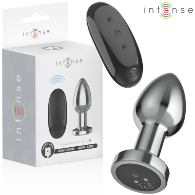 INTENSE - PLUG ANAL 10 VIBRAÇÕES METAL COM CONTROLE REMOTO M - D-243388 - Dona Pimenta