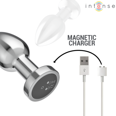 INTENSE - PLUG ANAL 10 VIBRAÇÕES METAL COM CONTROLE REMOTO M - D-243388 - Dona Pimenta