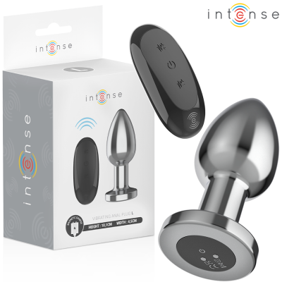 INTENSE - PLUG ANAL 10 VIBRAÇÕES METAL COM CONTROLE REMOTO L - D-243389 - Dona Pimenta