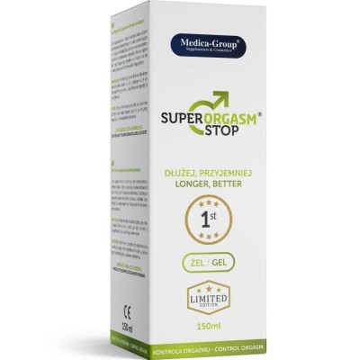 MEDICA GROUP - SUPER ORGASM STOP GEL ÍNTIMO  PARA HOMENS 150 ML - D-244350 - Dona Pimenta