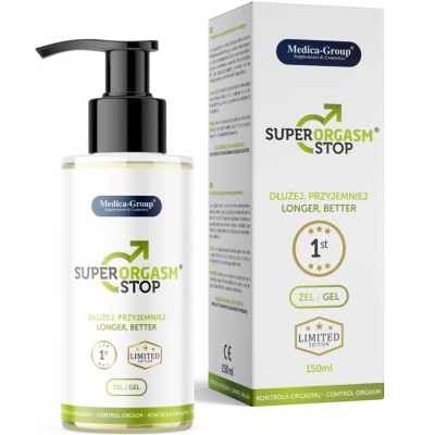 MEDICA GROUP - SUPER ORGASM STOP GEL ÍNTIMO  PARA HOMENS 150 ML - D-244350 - Dona Pimenta