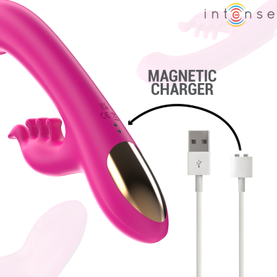 INTENSE - CHRISTINA MULTIFUNCIONAL RABBIT VIBRADOR 22,5 CM ROSA - D-243383 - Dona Pimenta