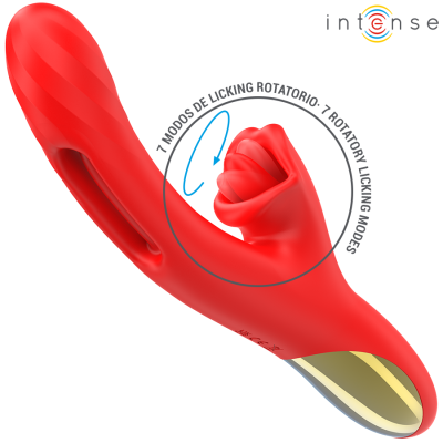INTENSE - JESSICA MULTIFUNCIONAL VIBRADOR ESTIMULAÇÃO DO CLITÓRIS 24,8 CM VERMELHO - D-243384 - Dona Pimenta