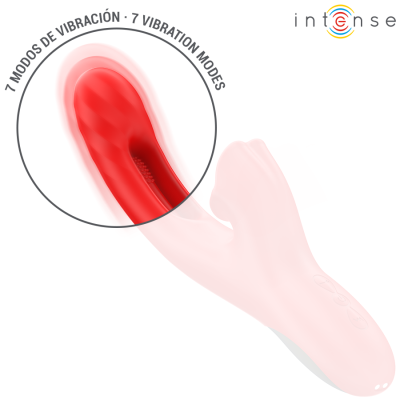 INTENSE - JESSICA MULTIFUNCIONAL VIBRADOR ESTIMULAÇÃO DO CLITÓRIS 24,8 CM VERMELHO - D-243384 - Dona Pimenta