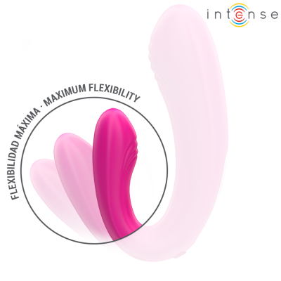 INTENSE - JANET DUAL ESTIMULADOR EM U E VIBRADOR COM CONTROLE REMOTO ROSA - D-243386 - Dona Pimenta