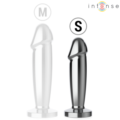 INTENSE - PLUG ANAL 10 VIBRAÇÕES DILDO DE METAL COM CONTROLE REMOTO S - D-243390 - Dona Pimenta