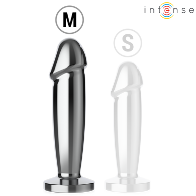 INTENSE - PLUG ANAL 10 VIBRAÇÕES DILDO DE METAL COM CONTROLE REMOTO M - D-243391 - Dona Pimenta