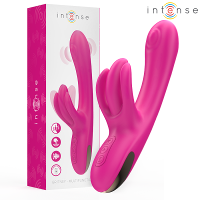 INTENSE - BRITNEY MULTIFUNCIONAL RABBIT VIBRADOR 23 CM ROSA - D-243382 - Dona Pimenta