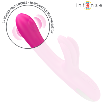 INTENSE - BRITNEY MULTIFUNCIONAL RABBIT VIBRADOR 23 CM ROSA - D-243382 - Dona Pimenta
