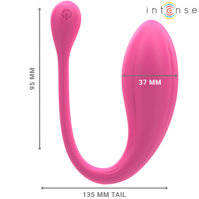 INTENSE - VIBRADOR JANICE U DUPLA ESTIMULAÇÃO 10 VIBRAÇÕES ROSA CONTROLE REMOTO - D-244462 - Dona Pimenta