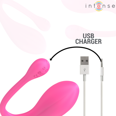 INTENSE - VIBRADOR JANICE U DUPLA ESTIMULAÇÃO 10 VIBRAÇÕES ROSA CONTROLE REMOTO - D-244462 - Dona Pimenta