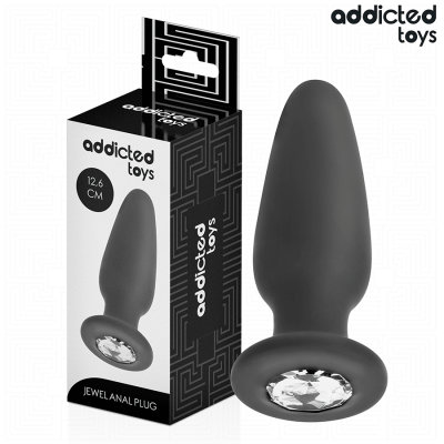 ADDICTED TOYS - PLUG ANAL COM JOIA TAMANHO L 12,6 CM - D-242867 - Dona Pimenta