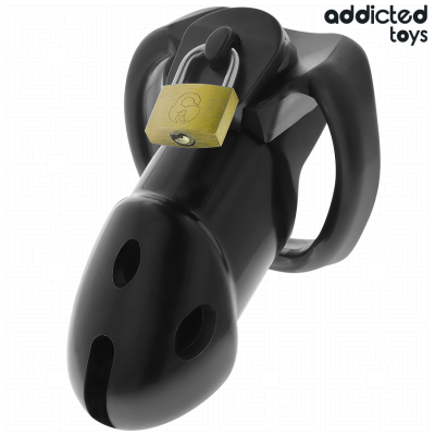 ADDICTED TOYS LOCKED - GAIOLA DE PÉNIS DEN INQUEBRÃVEL 9,8 CM - D-242962 - Dona Pimenta