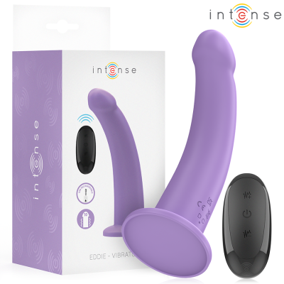 INTENSE - VIBRADOR EDDIE 17,5 CM 10 VIBRAÇÕES ROXO CONTROLE REMOTO - D-244457 - Dona Pimenta