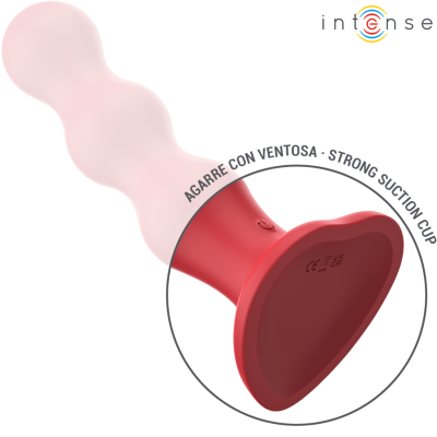 INTENSE - CODY VIBRADOR COM VENTOSA VERMELHO CONTROLE REMOTO - D-244469 - Dona Pimenta