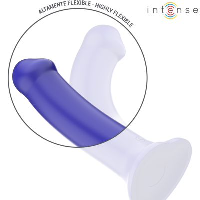INTENSE - VIBRADOR VICTORIA COM VENTOSA 10 VIBRAÇÕES AZUL ESCURO CONTROLE REMOTO - D-244471 - Dona Pimenta