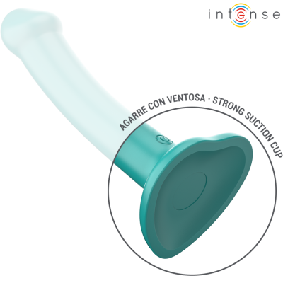 INTENSE - VIBRADOR KATIE COM VENTOSA 10 VIBRAÇÕES CONTROLE REMOTO AZUL - D-244473 - Dona Pimenta