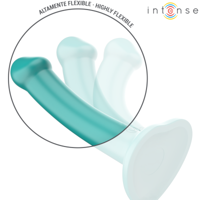 INTENSE - VIBRADOR KATIE COM VENTOSA 10 VIBRAÇÕES CONTROLE REMOTO AZUL - D-244473 - Dona Pimenta